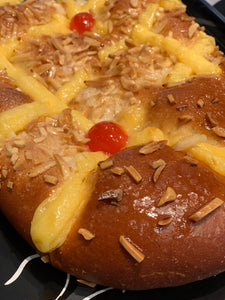Coca reixada de crema